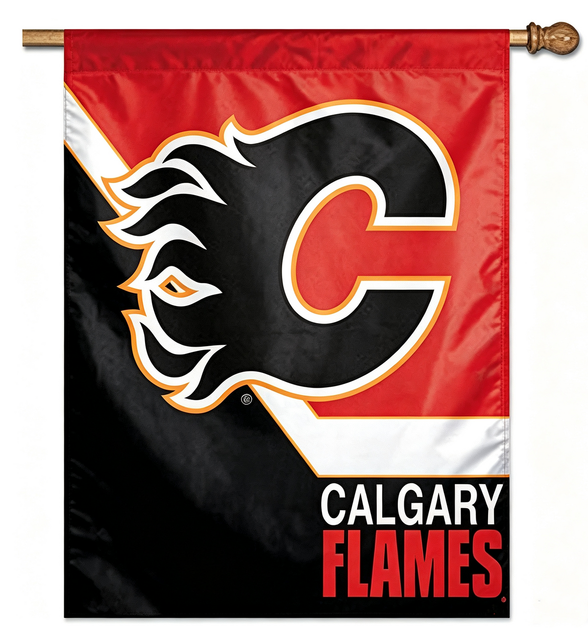 NHL Calgary Flames Flag - "12.5 x 18" "28 x 40" Inches - Calgary Flames Garden Flags