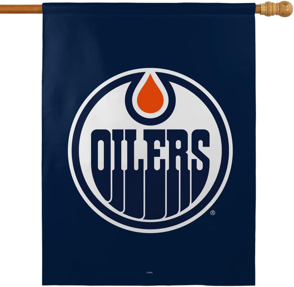 NHL  Edmonton Oilers Flag - "12.5 x 18" "28 x 40" Inches -  Edmonton Oilers Garden Flags