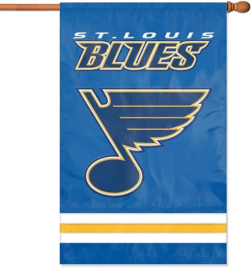 NHL St. Louis Blues Flag - "12.5 x 18" "28 x 40" Inches - St. Louis Blues Garden Flags