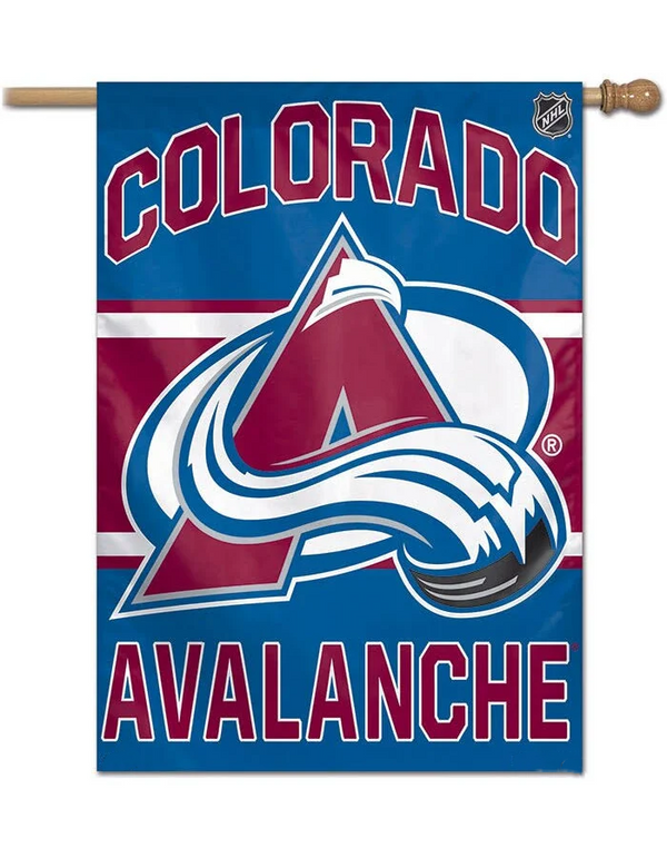 NHL Colorado Avalanche Flag - "12.5 x 18" "28 x 40" Inches - Colorado Avalanche Garden Flags