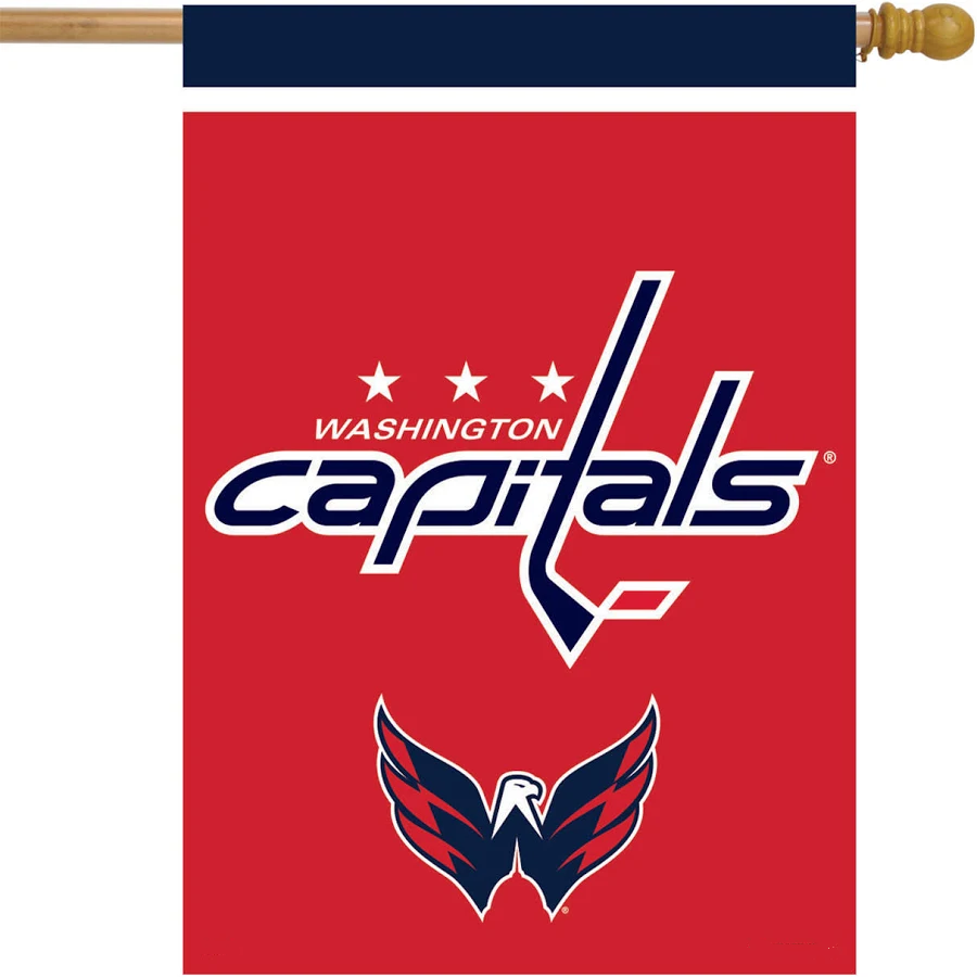 NHLWashington Capitals Flag - "12.5 x 18" "28 x 40" Inches - Washington Capitals Garden Flags