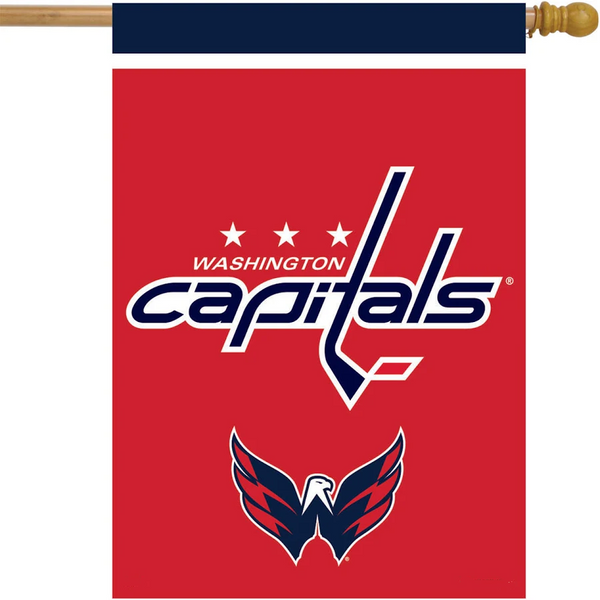 NHLWashington Capitals Flag - "12.5 x 18" "28 x 40" Inches - Washington Capitals Garden Flags