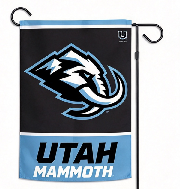 NHL Utah Mammoth Flag - "12.5 x 18" "28 x 40" Inches - Utah Mammoth Garden Flags
