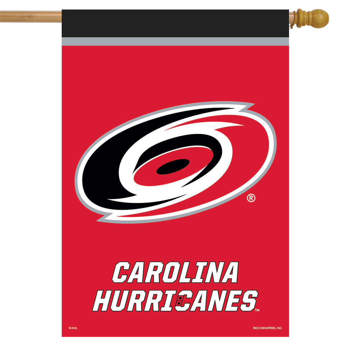 NHL Carolina Hurricanes Flag - "12.5 x 18" -"28 x 40" Inches - Carolina Hurricanes Garden Flags