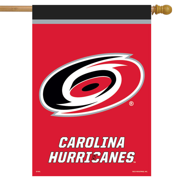 NHL Carolina Hurricanes Flag - "12.5 x 18" -"28 x 40" Inches - Carolina Hurricanes Garden Flags