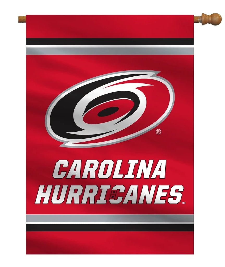 NHL Carolina Hurricanes Flag - "12.5 x 18" "28 x 40" Inches - Carolina Hurricanes Garden Flags