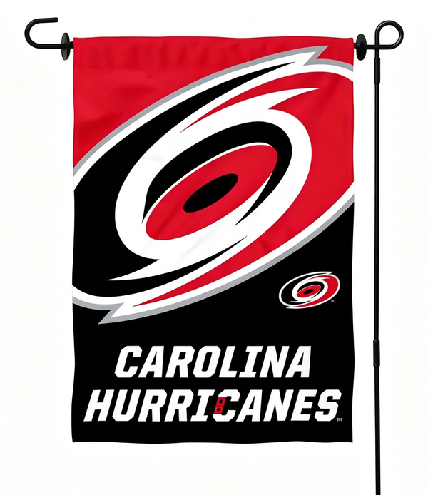 NHL Carolina Hurricanes Flag - "12.5 x 18" "28 x 40" Inches - Carolina Hurricanes Garden Flags