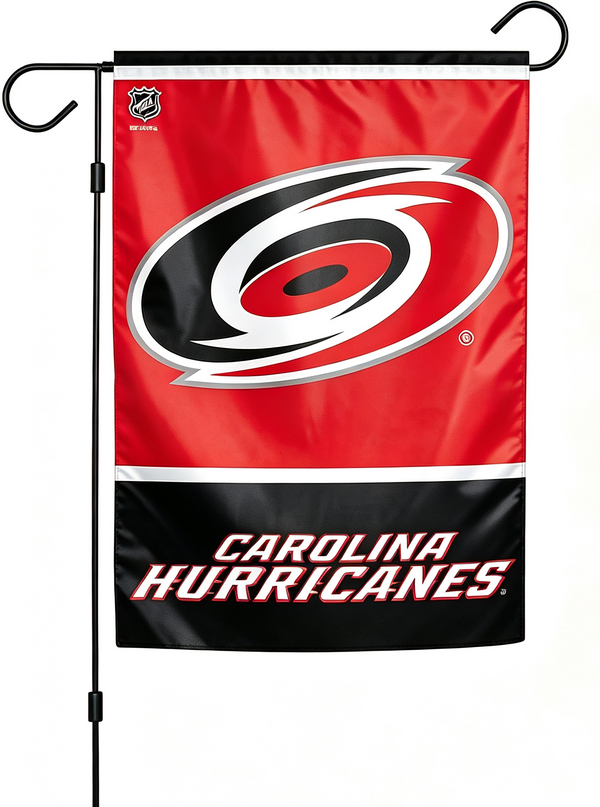 NHL Carolina Hurricanes Flag - "12.5 x 18" "28 x 40" Inches - Carolina Hurricanes Garden Flags