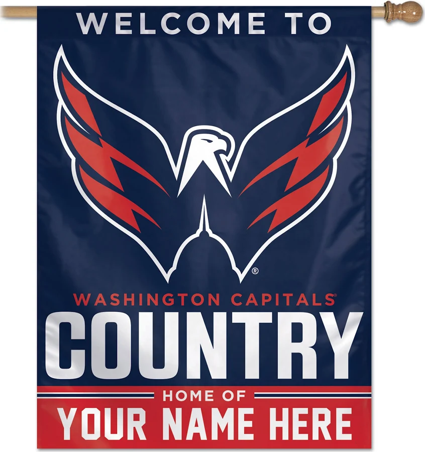 NHLWashington Capitals Flag - "12.5 x 18" "28 x 40" Inches - Washington Capitals Garden Flags