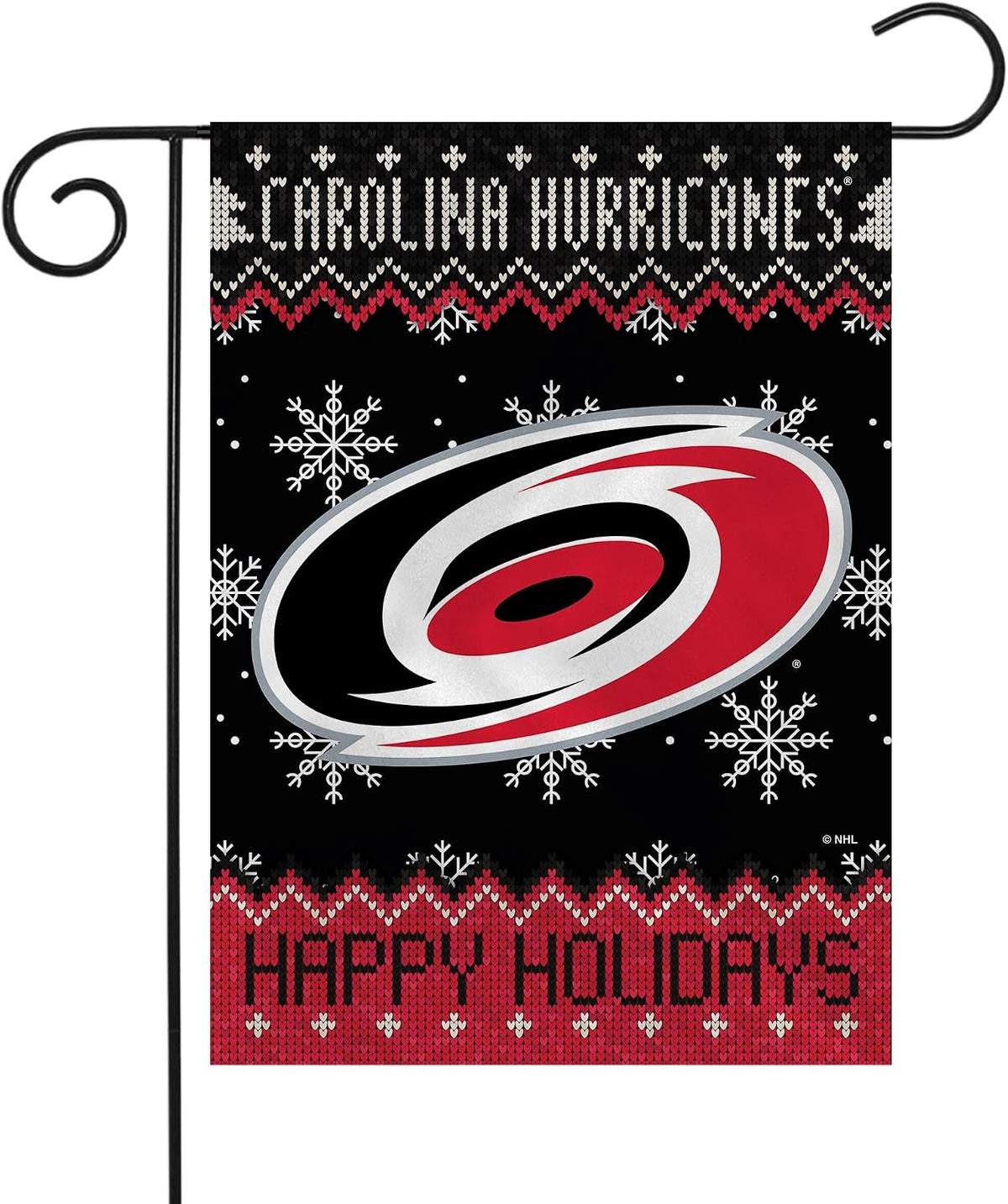 NHL Carolina Hurricanes Flag - "12.5 x 18" -"28 x 40" Inches - Carolina Hurricanes Garden Flags