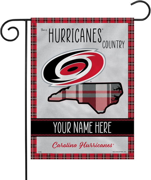 NHL Carolina Hurricanes Flag - "12.5 x 18" -"28 x 40" Inches - Carolina Hurricanes Garden Flags