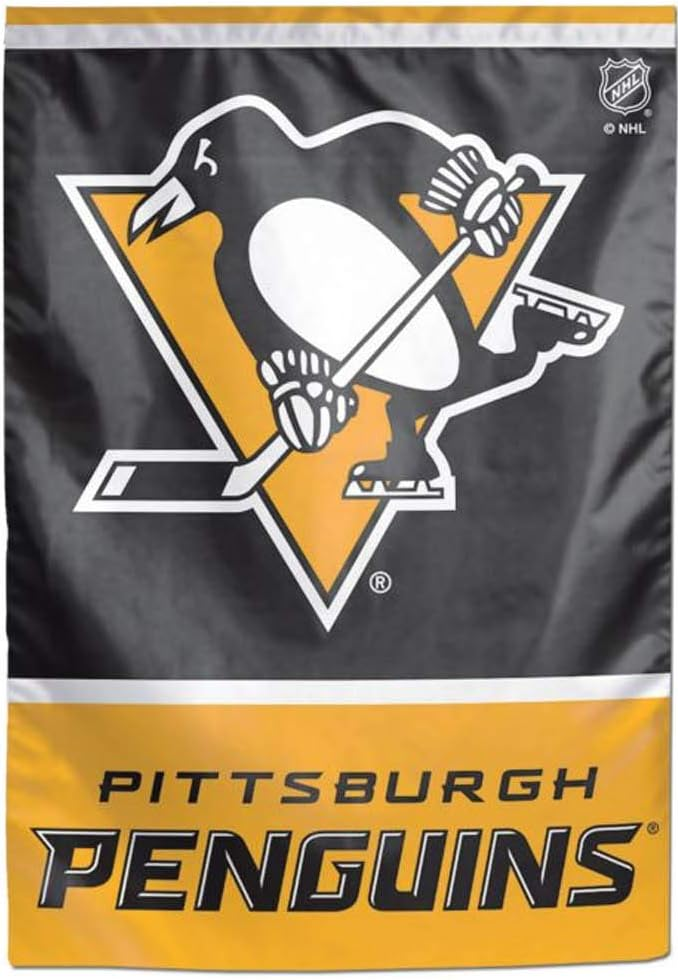 NHL  Pittsburgh Penguins Flag - "12.5 x 18" "28 x 40" Inches -  Pittsburgh Penguins Garden Flags