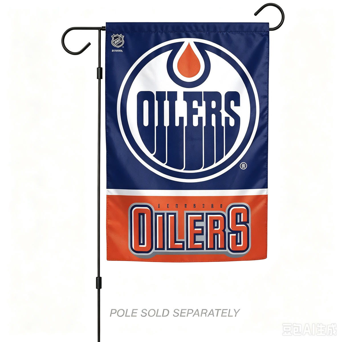 NHL  Edmonton Oilers Flag - "12.5 x 18" "28 x 40" Inches -  Edmonton Oilers Garden Flags