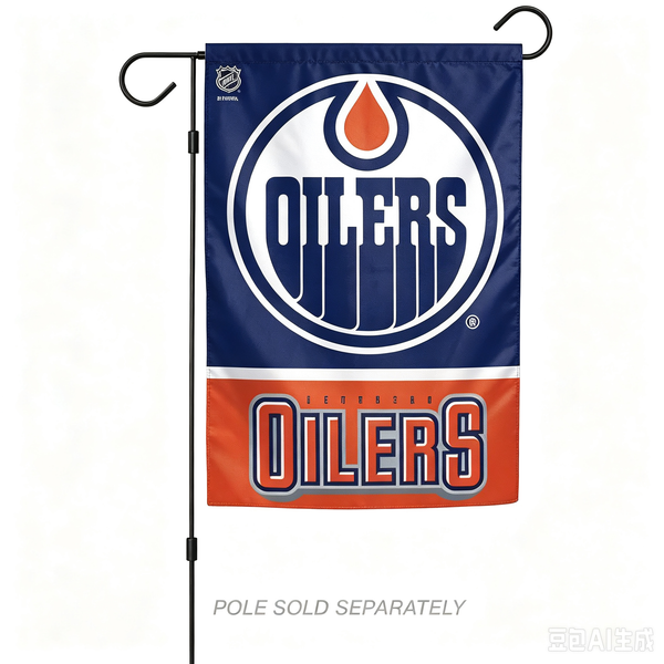 NHL  Edmonton Oilers Flag - "12.5 x 18" "28 x 40" Inches -  Edmonton Oilers Garden Flags