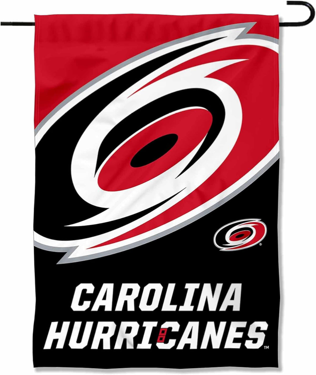NHL Carolina Hurricanes Flag - "12.5 x 18" -"28 x 40" Inches - Carolina Hurricanes Garden Flags
