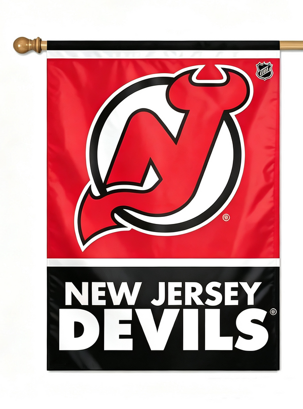 NHL New Jersey Devils Flag - "12.5 x 18" "28 x 40" Inches - New Jersey Devils Garden Flags