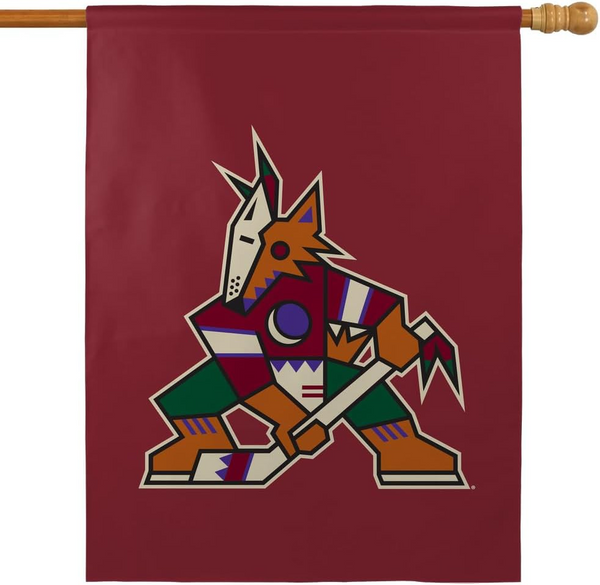 NHL Arizona Coyotes Flag - "12.5 x 18" "28 x 40" Inches - Arizona Coyotes Garden Flags