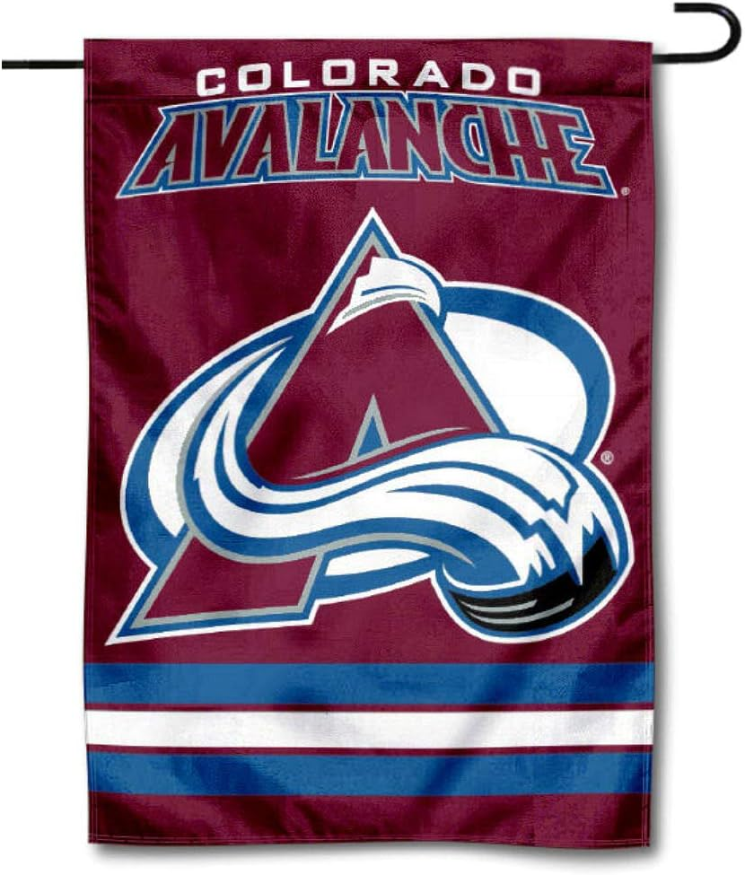 NHL Colorado Avalanche Flag - "12.5 x 18" "28 x 40" Inches - Colorado Avalanche Garden Flags