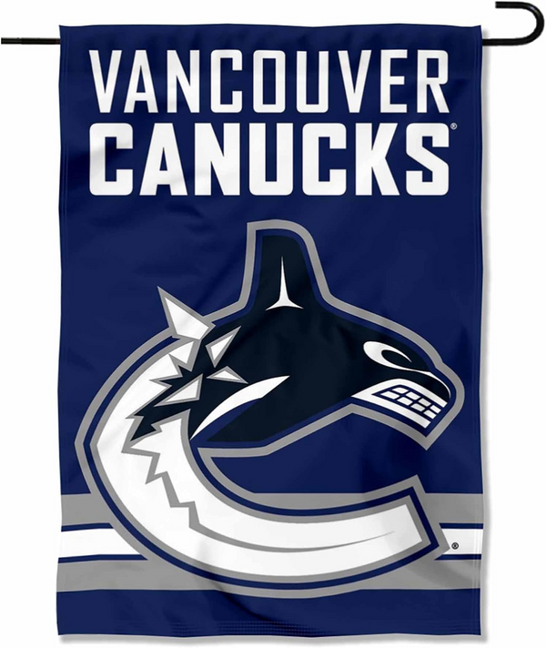 NHL Vancouver Canucks Flag - "12.5 x 18" "28 x 40" Inches - Vancouver Canucks Garden Flags