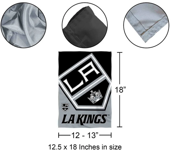 NHL Los Angeles Kings Flag - "12.5 x 18" "28 x 40" Inches - LA Kings Garden Flags
