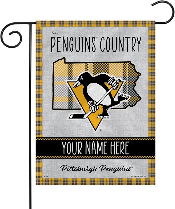 NHL  Pittsburgh Penguins Flag - "12.5 x 18" "28 x 40" Inches -  Pittsburgh Penguins Garden Flags