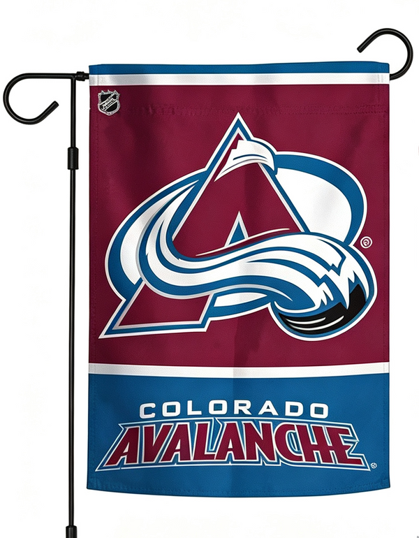 NHL Colorado Avalanche Flag - "12.5 x 18" "28 x 40" Inches - Colorado Avalanche Garden Flags