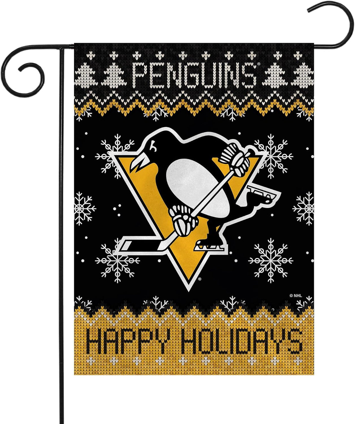 NHL  Pittsburgh Penguins Flag - "12.5 x 18" "28 x 40" Inches -  Pittsburgh Penguins Garden Flags