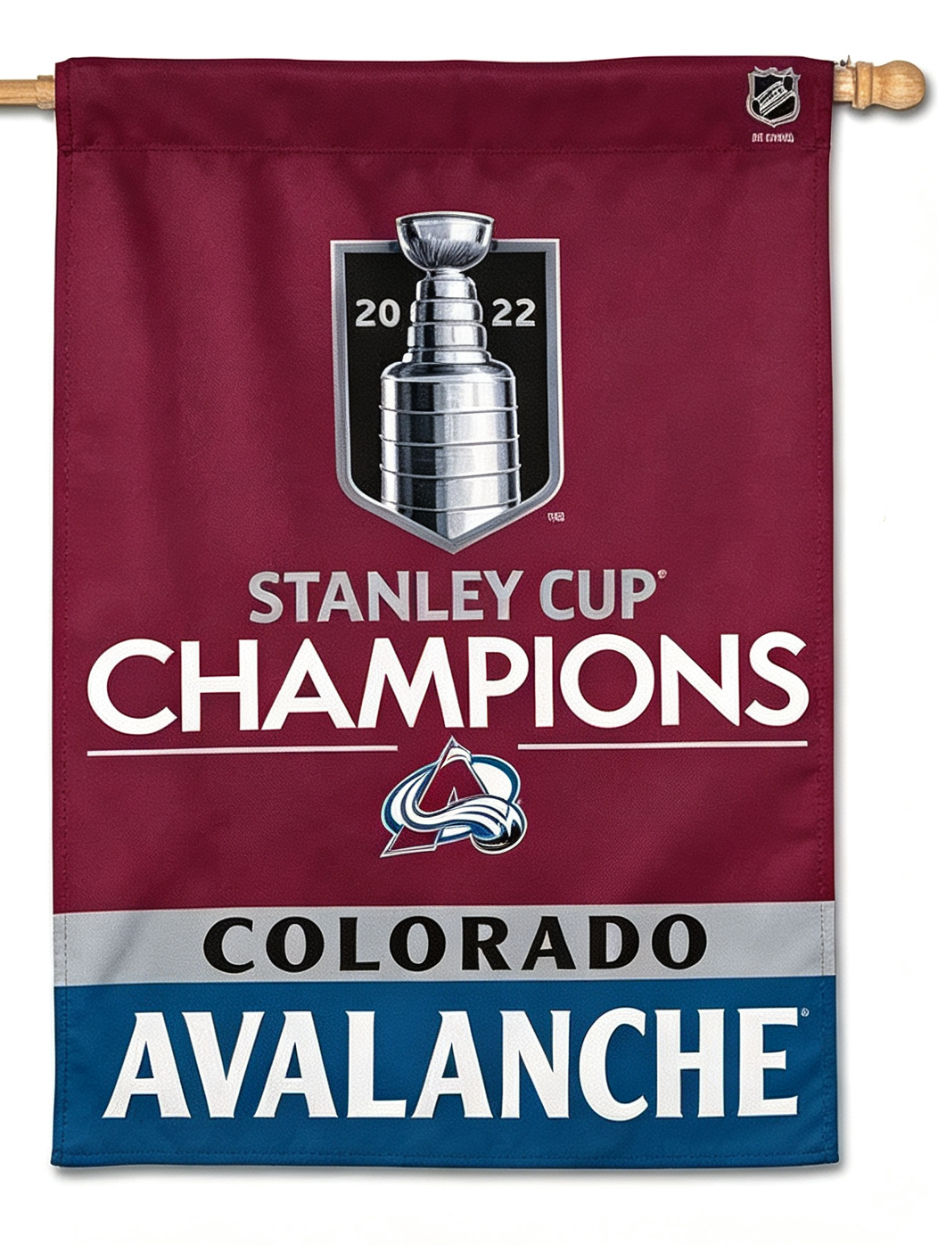 NHL Colorado Avalanche Flag - "12.5 x 18" "28 x 40" Inches - Colorado Avalanche Garden Flags