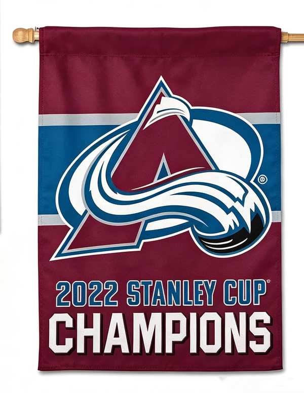 NHL Colorado Avalanche Flag - "12.5 x 18" "28 x 40" Inches - Colorado Avalanche Garden Flags