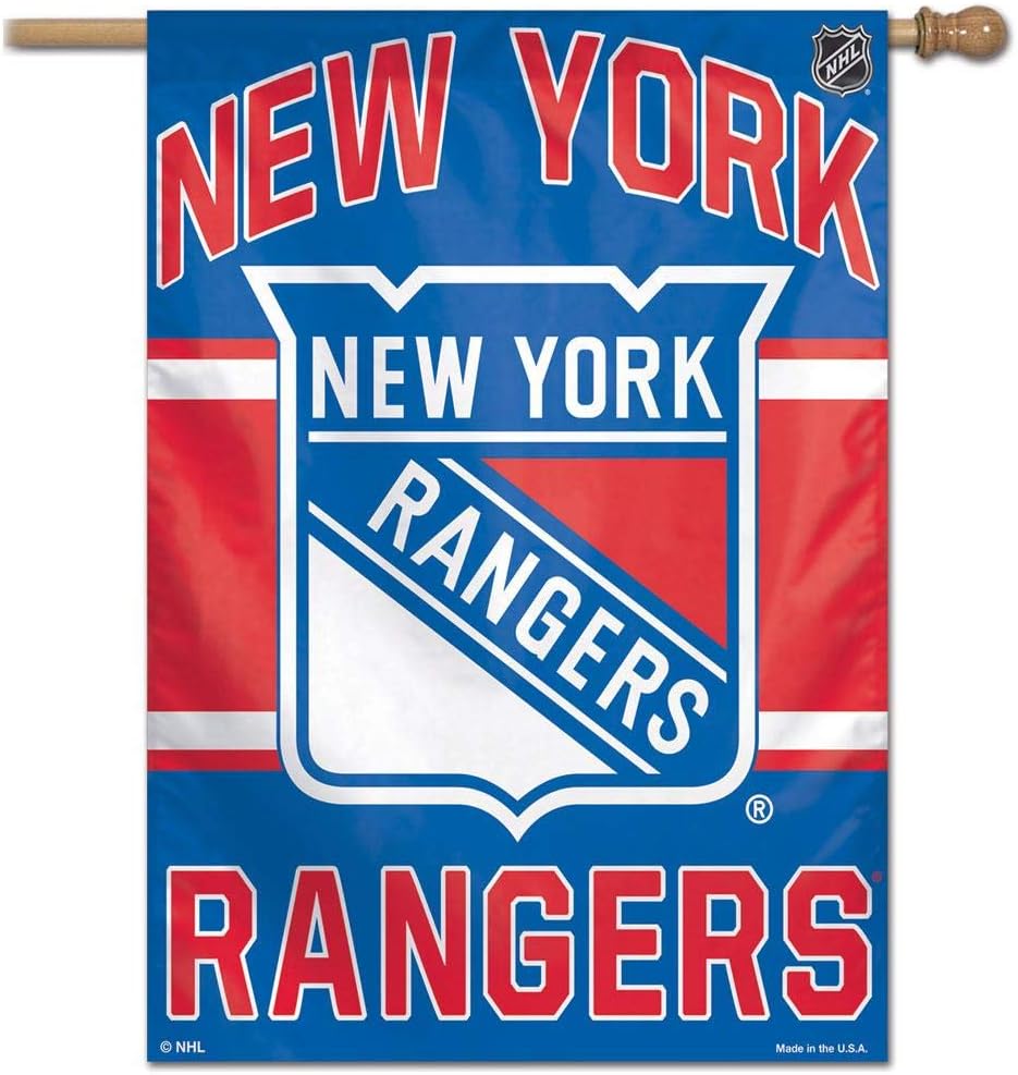 NHL New York Rangers Flag - "12.5 x 18" "28 x 40" Inches - NY Rangers Garden Flags