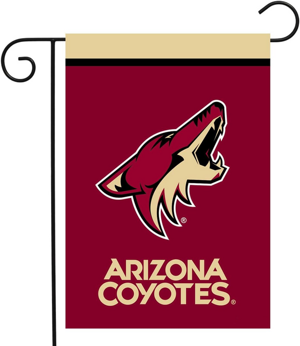 NHL Arizona Coyotes Flag - "12.5 x 18" "28 x 40" Inches - Arizona Coyotes Garden Flags