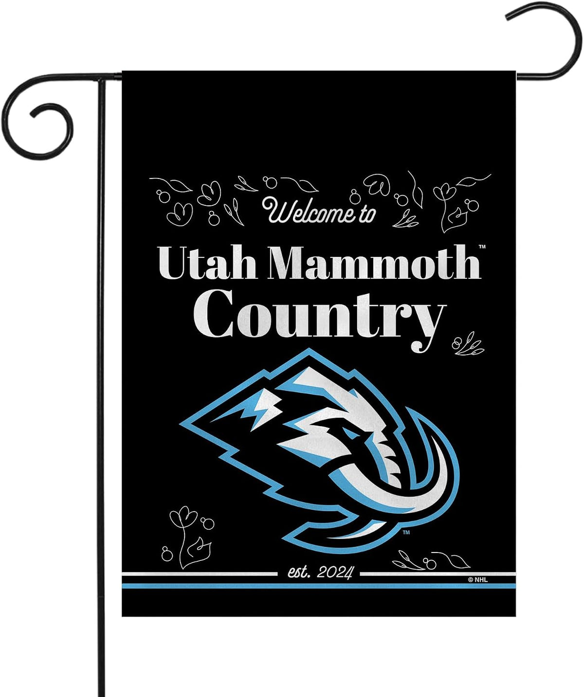 NHL Utah Mammoth Flag - "12.5 x 18" "28 x 40" Inches - Utah Mammoth Garden Flags