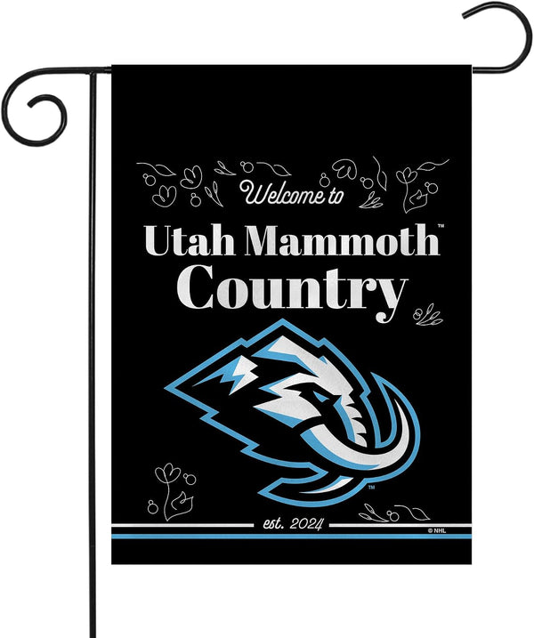 NHL Utah Mammoth Flag - "12.5 x 18" "28 x 40" Inches - Utah Mammoth Garden Flags