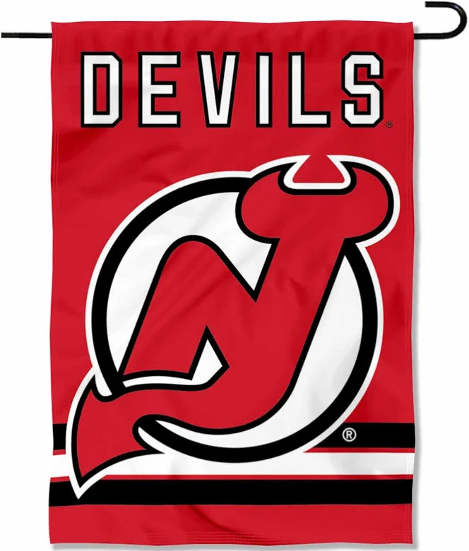 NHL New Jersey Devils Flag - "12.5 x 18" "28 x 40" Inches - New Jersey Devils Garden Flags