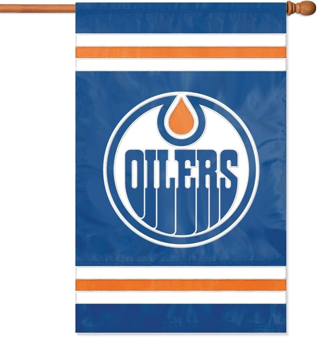 NHL  Edmonton Oilers Flag - "12.5 x 18" "28 x 40" Inches -  Edmonton Oilers Garden Flags