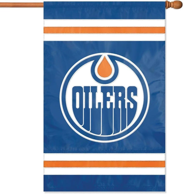 NHL  Edmonton Oilers Flag - "12.5 x 18" "28 x 40" Inches -  Edmonton Oilers Garden Flags