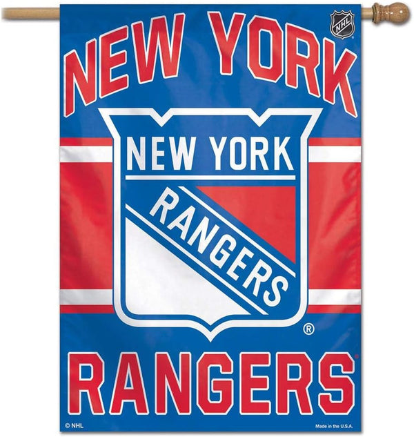 NHL New York Rangers Flag - "12.5 x 18" "28 x 40" Inches - NY Rangers Garden Flags