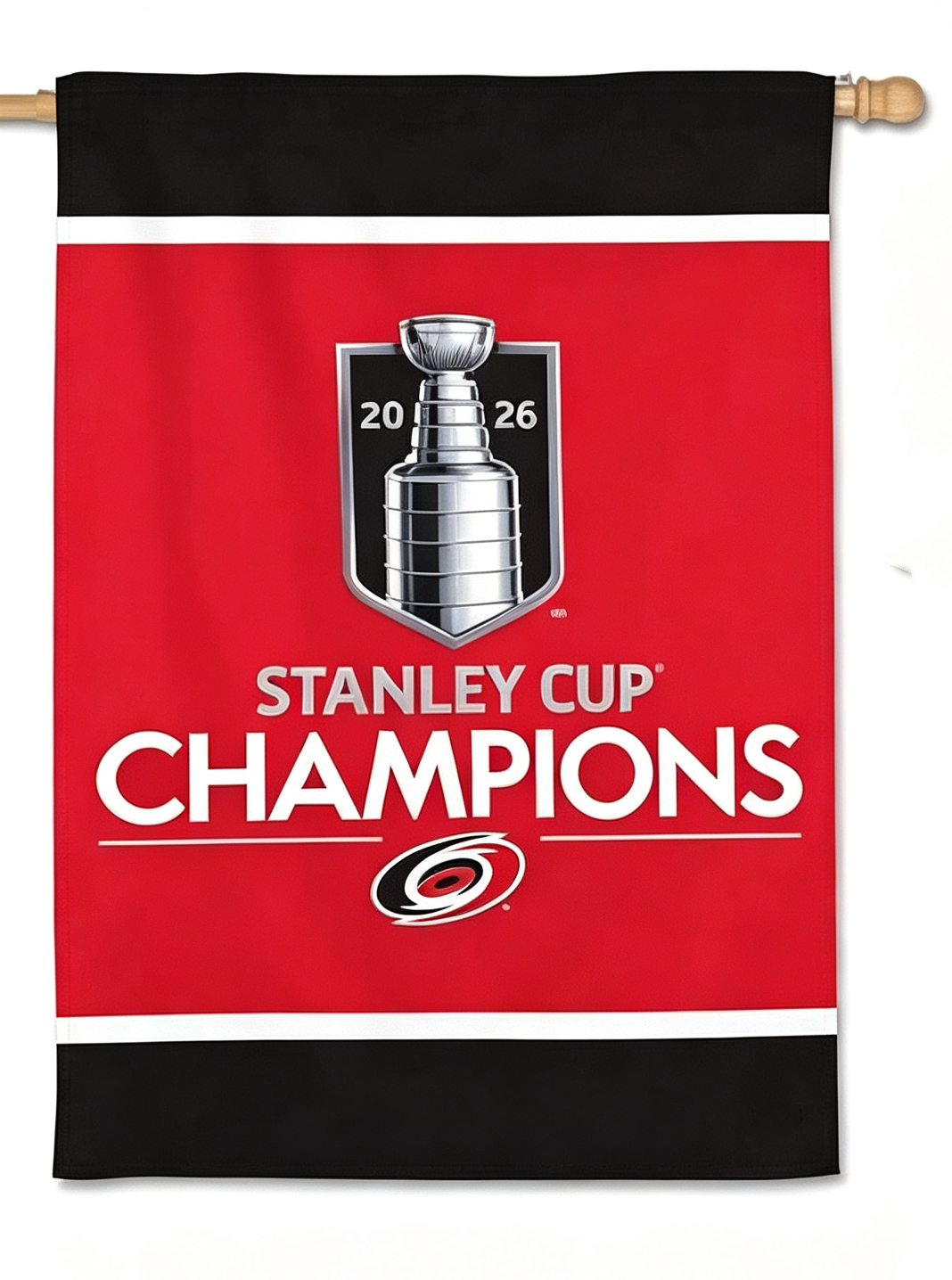 NHL Carolina Hurricanes Flag - "12.5 x 18" -"28 x 40" Inches - Carolina Hurricanes Garden Flags
