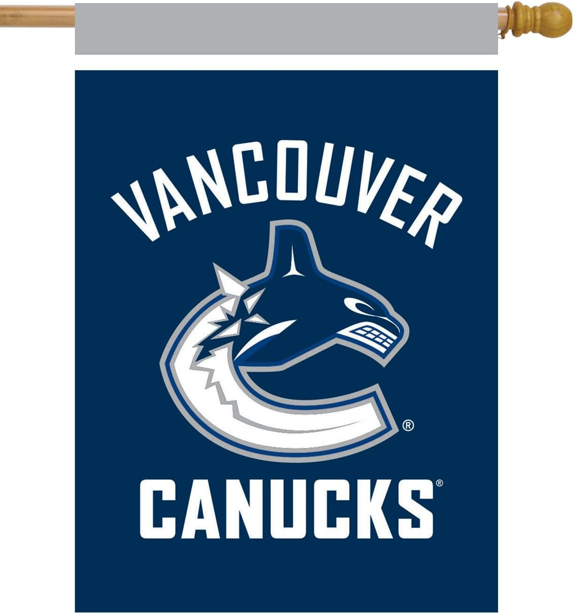 NHL Vancouver Canucks Flag - "12.5 x 18" "28 x 40" Inches - Vancouver Canucks Garden Flags