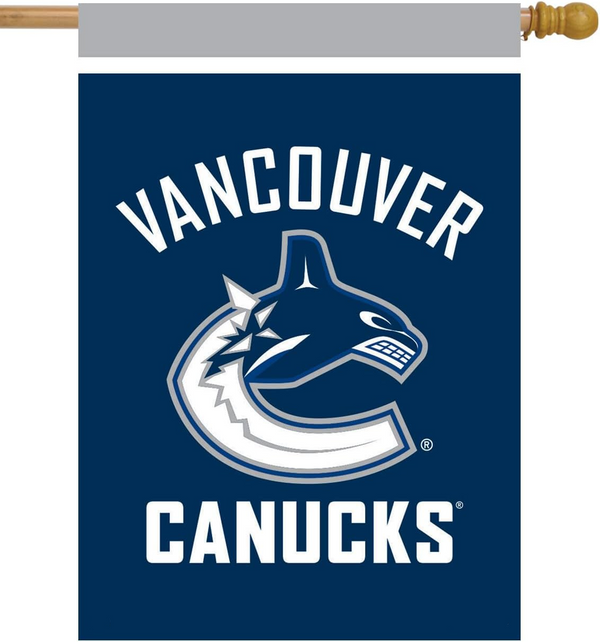 NHL Vancouver Canucks Flag - "12.5 x 18" "28 x 40" Inches - Vancouver Canucks Garden Flags