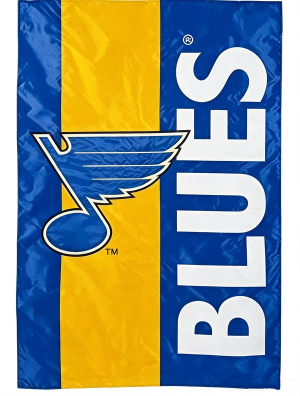 NHL St. Louis Blues Flag - "12.5 x 18" "28 x 40" Inches - St. Louis Blues Garden Flags