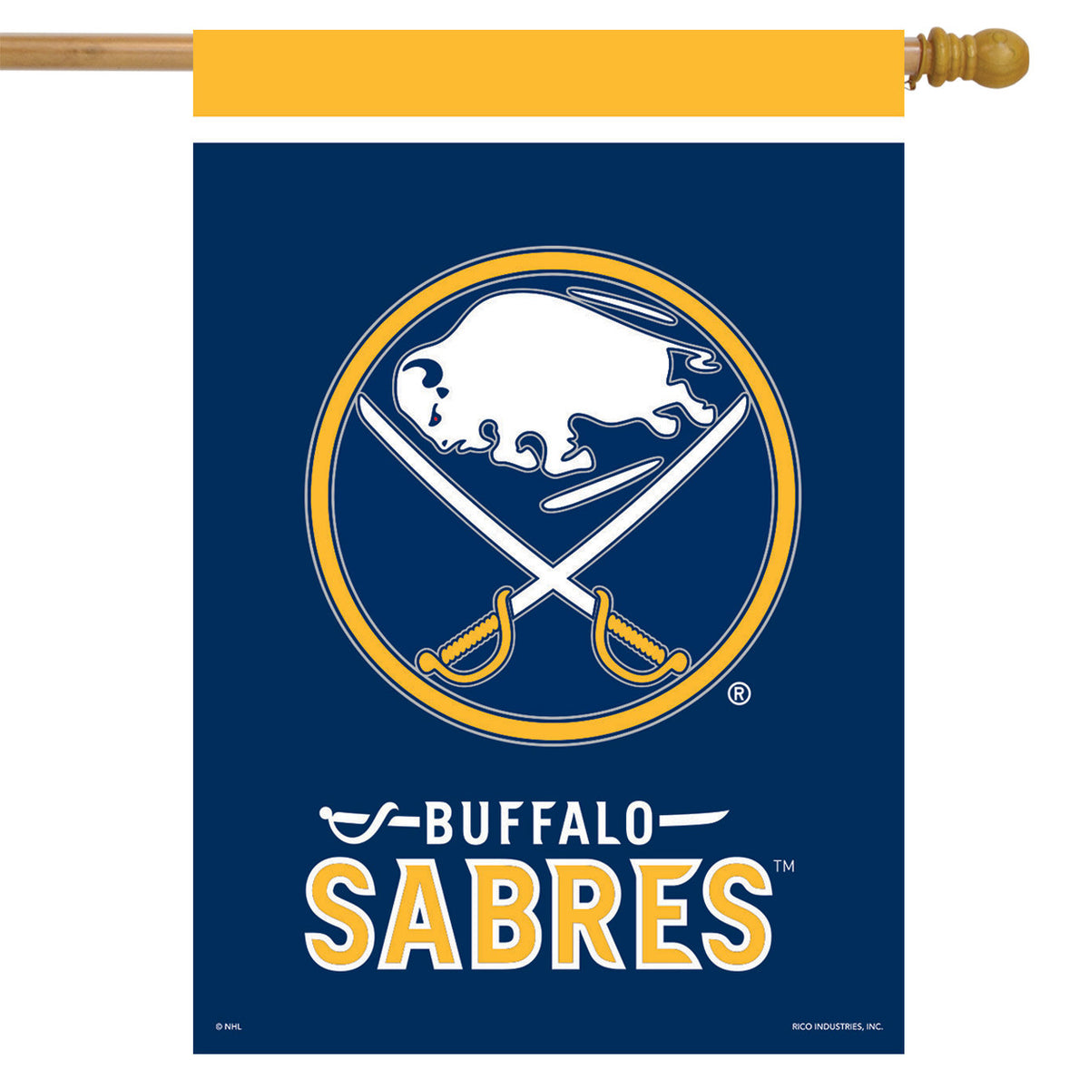 NHL Buffalo Sabres Flag - "12.5 x 18" "28 x 40" Inches - Buffalo Sabres Garden Flags