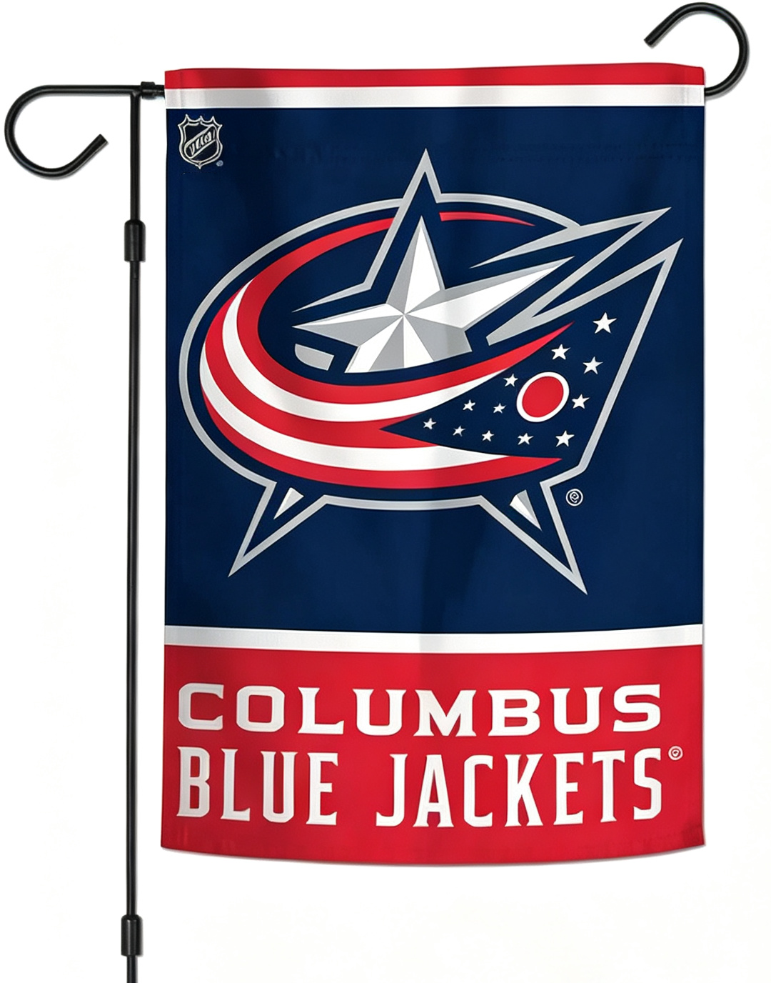 NHL Columbus Blue Jackets Flag - "12.5 x 18" "28 x 40" Inches - Blue Jackets Garden Flags