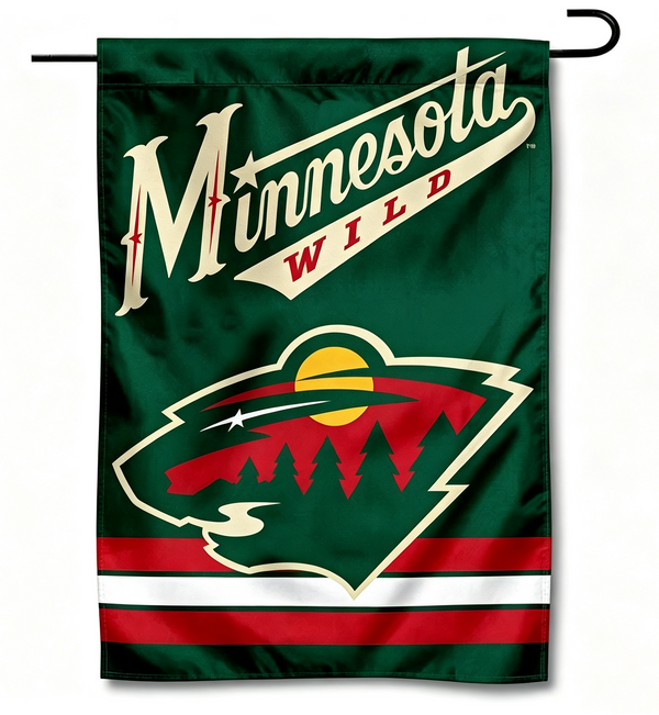 NHL Minnesota Wild Flag - "12.5 x 18" "28 x 40" Inches - Minnesota Wild Garden Flags