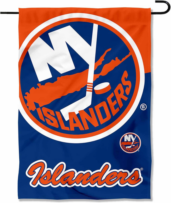 NHL New York lslanders Flag - "12.5 x 18" "28 x 40" Inches - NY lslanders Garden Flags