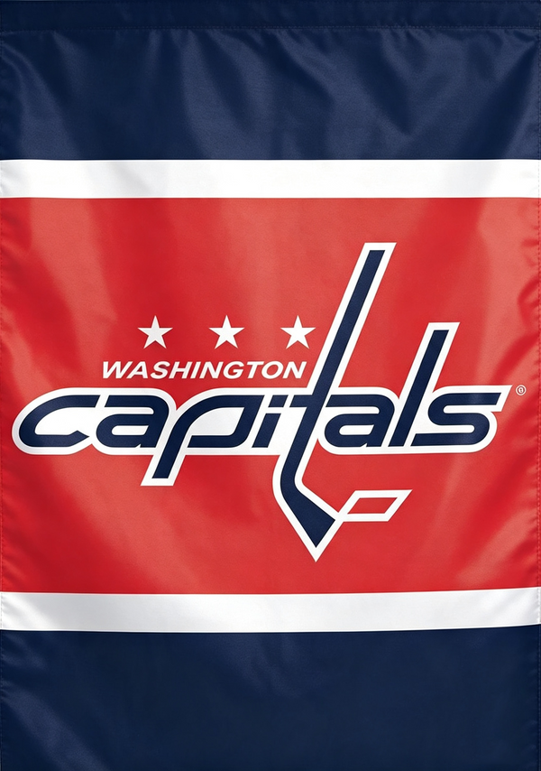 NHLWashington Capitals Flag - "12.5 x 18" "28 x 40" Inches - Washington Capitals Garden Flags