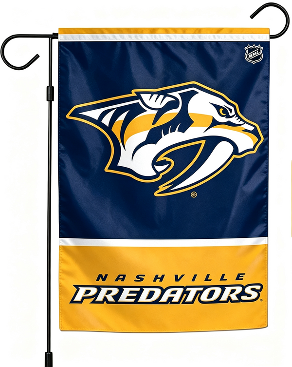 NHL Nashville Predators Flag - "12.5 x 18" "28 x 40" Inches - Nashville Predators Garden Flags