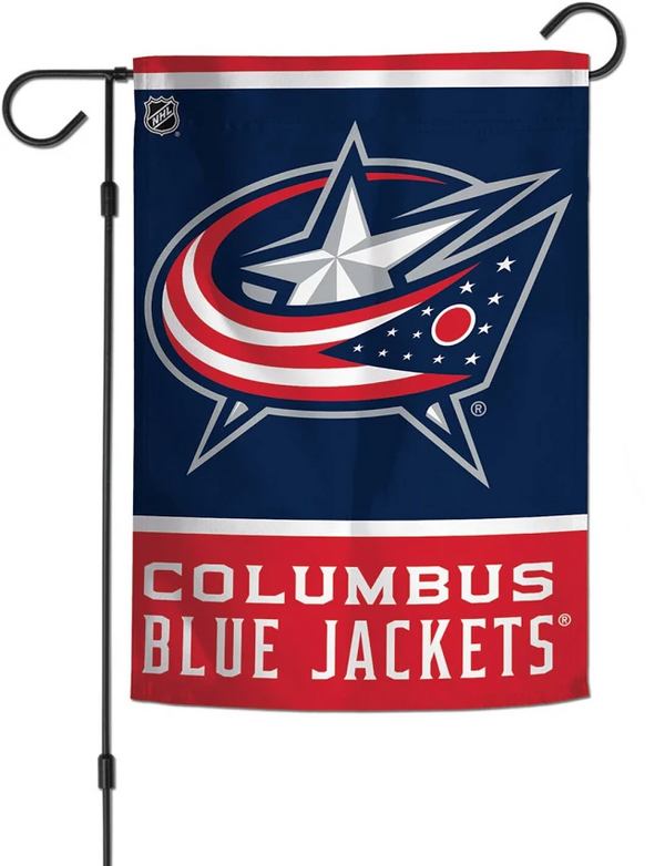 NHL Columbus Blue Jackets Flag - "12.5 x 18" "28 x 40" Inches - Blue Jackets Garden Flags