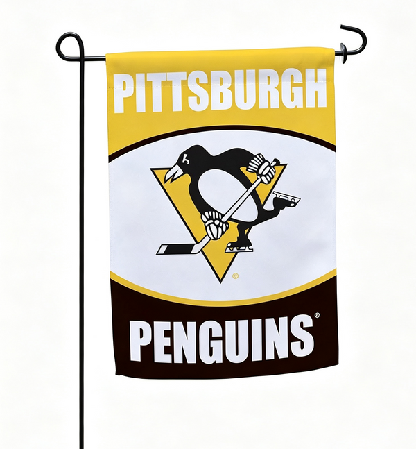 NHL  Pittsburgh Penguins Flag - "12.5 x 18" "28 x 40" Inches -  Pittsburgh Penguins Garden Flags
