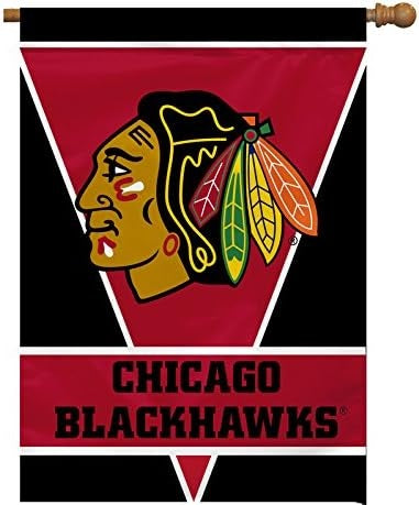 NHL Chicago Blackhawks Flag - "12.5 x 18" "28 x 40" Inches - Chicago Blackhawks Garden Flags